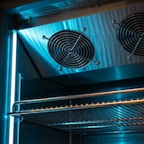 thumbnail of Romux® Gefrierschrank MD 1200 Liter 2 Türen Schwarz mit Belüftet | Professioneller Gefrierschrank mit Glastür & LED