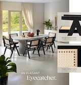 thumbnail of tectake Esszimmerstuhl Lissy mit Wiener Geflecht im Boho-Stil - pro Stück schwarz