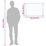 thumbnail of DELUKE® Küchenrückwand Glas - 70x50cm Transparent Wandverklediung Küche Wandschutz Spritzschutz Herdspritzschutz Glasplatte Rückwandküche Küchenwand