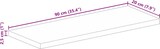 thumbnail of vidaXL Tischplatte 90x20x2,5 cm Rechteckig Raues Massivholz Mango
