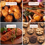 thumbnail of Friteuse à air chaud Airfryer numérique double panier 2400W Acier Inoxydable avec fenêtre 9L  CNAFD45WS usage non-intensif Comfy Nest