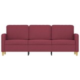 thumbnail of vidaXL 3-Sitzer-Sofa Weinrot 180 cm Stoff