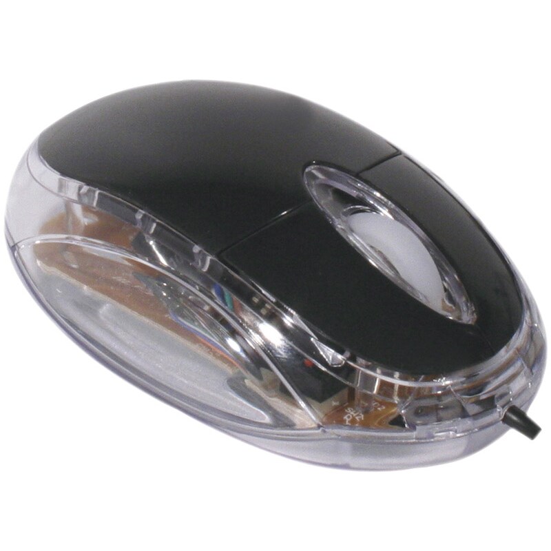 GENERIQUE Mini souris optique lumineuse noire USB