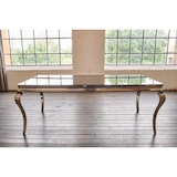 thumbnail of KAWOLA Mesa de comedor AMARA mesa barroca marco de cristal acero inoxidable 200x100cm