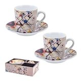 thumbnail of JAVIER Kandinski - Juego de 2 Tazas para Café con Platos en Caja de Regalo