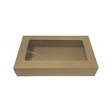 thumbnail of MONOUSO - Catering-Box Kraft-Kaft mit Fenster 41,9x26,7x7,1cm (50 Stück)