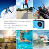 thumbnail of Camera Sport Full HD 1080P Étanche 30m Écran 2' Grand Angle 140° Bleu YONIS