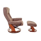 thumbnail of MCA recliner Hamilton, sgabello per poltrona TV, tessuto/tessuto portata 130 kg ~ marrone antico, color miele