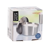 thumbnail of Zuckertopf mit Deckel VISTA, Durchmesser: 100 mm, Höhe: 62 mm, Inhalt: 230 g, mit gebürsteter Oberfläche,