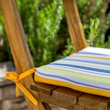 thumbnail of Lot de 4 Galettes de Chaise 35x35x3 cm motif Rayures Solaires