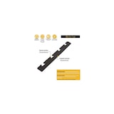 thumbnail of Orla Feminina para Preto PVC Laje Clip-On Anti-Slip Piso Quadrado Preto Garagem Oficina PS50CRN/F Art Plast