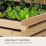 thumbnail of Modu Grow 50 Hochbeet 50 x 45 x 50 cm Kiefernholz kiefer Braun