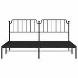 thumbnail of vidaXL Bedframe met hoofdbord metaal zwart 193x203 cm