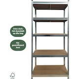 thumbnail of BRASQ Stellingkast - Set van 2 - Metalen Opbergrek - voorraadkast - wandkast - Magazijnstelling 180x90x40 - 5 lagen - max 875 KG