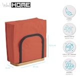 thumbnail of WellHome - Servethouder van metaal en bamboe in zwart 12,5x6x15 cm - A-mesa