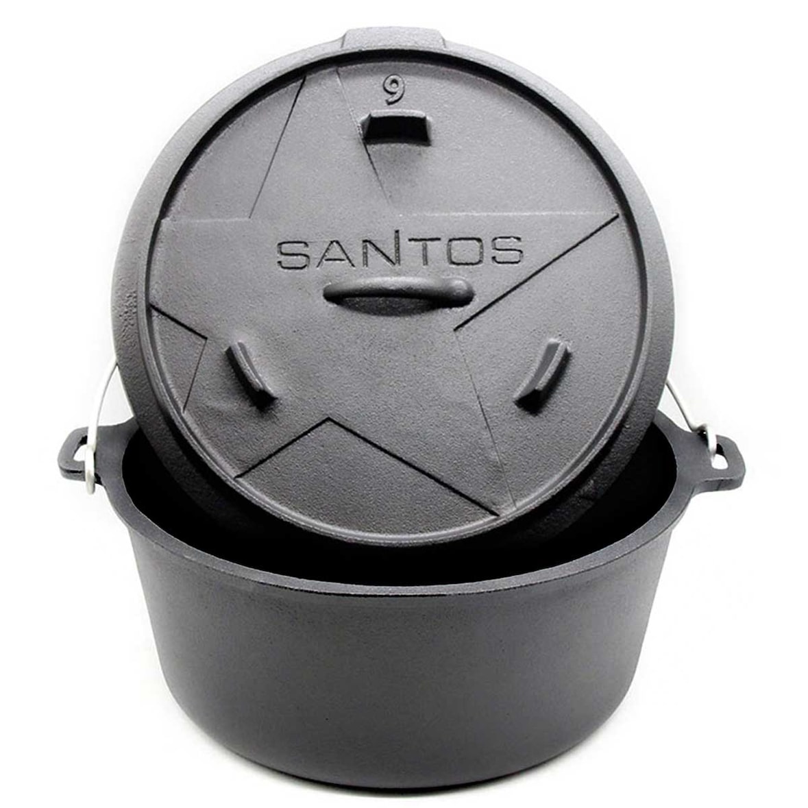 SANTOS BBQ Dutch Oven 9qt ohne Füße