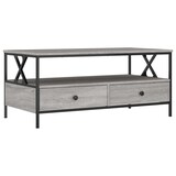 thumbnail of Table basse sonoma gris 100x51x45 cm bois d'ingénierie Modèle Atlas Office Pro Vintage