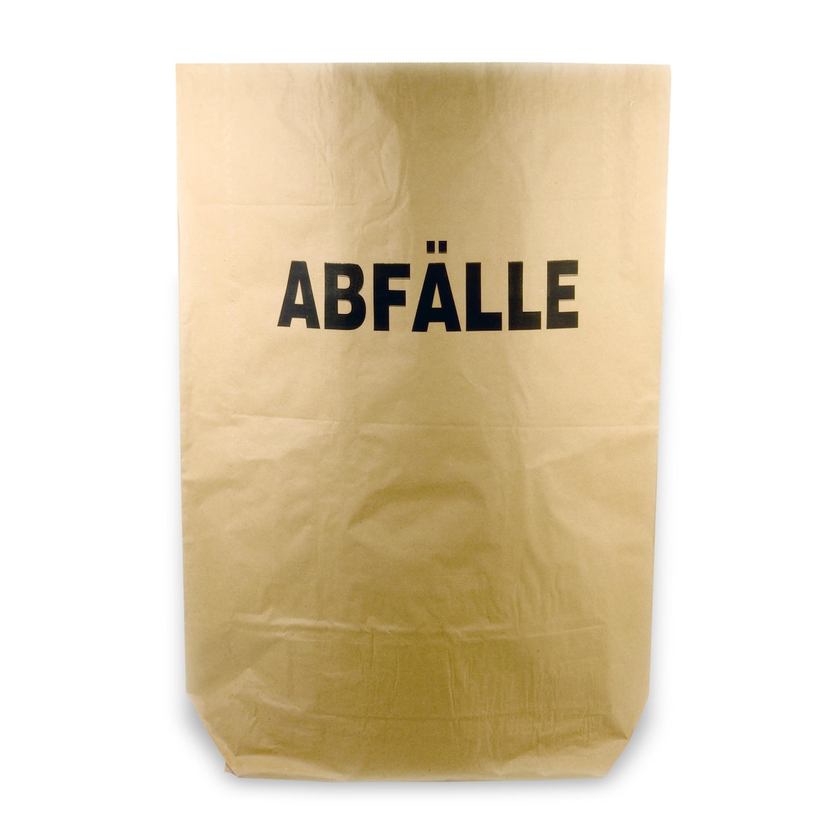 Hypafol Bio Papier Müllbeutel | abbaubare Biomüllbeutel | ohne Plastik | 2-lagig, Tüten mit 120 L | 700x950+220 mm, Aufdruck "Abfälle", 50 Stück
