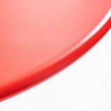 thumbnail of Tavolo rotondo da terrazza bistrot in acciaio rosso.