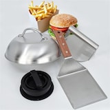 thumbnail of Smash-Burger Maker Set 4-teilig mit Haube, Pressen und BBQ-Wender