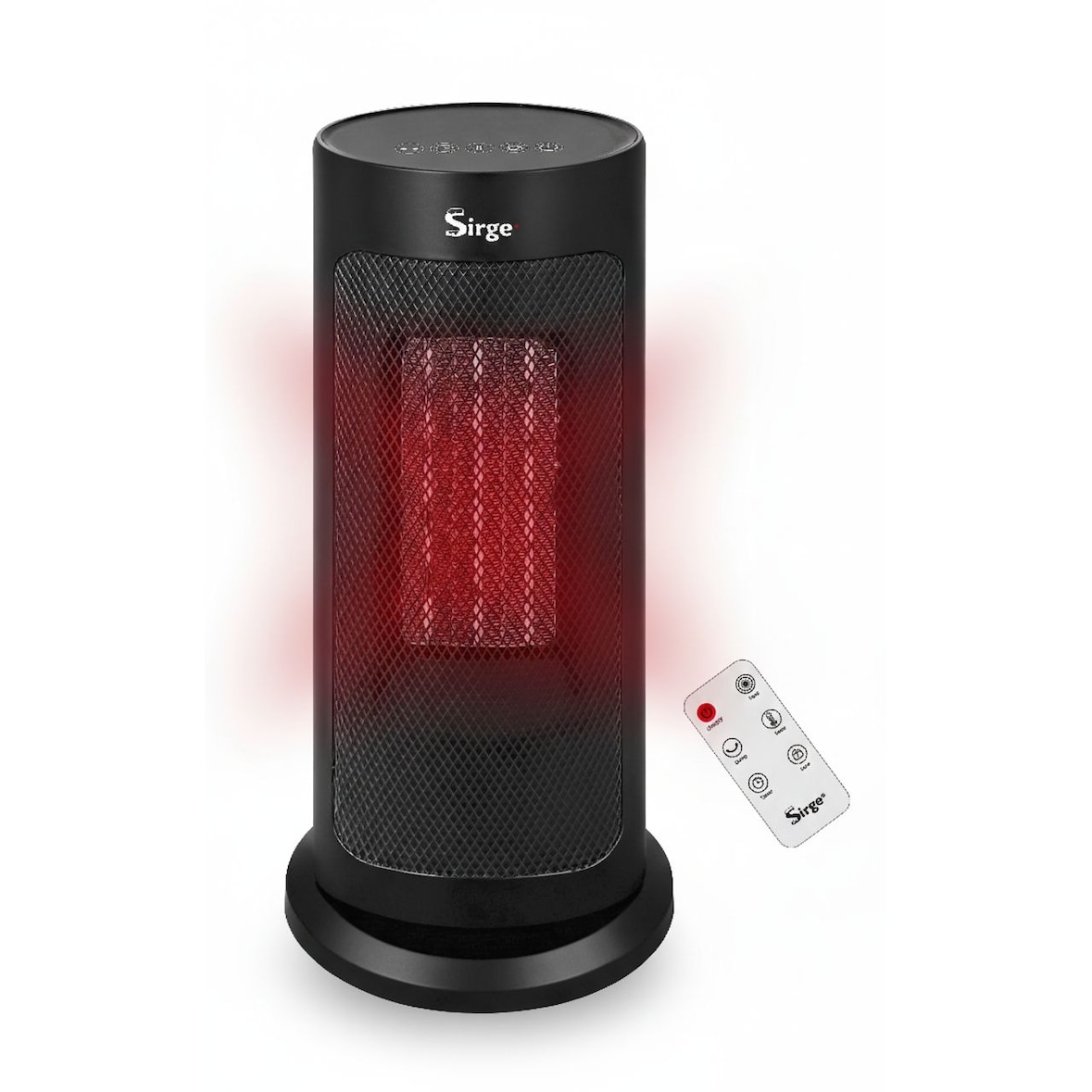 Stufa Elettrica 2000W SIRGE Vulcano | Oscillante, Telecomando e Timer 12h