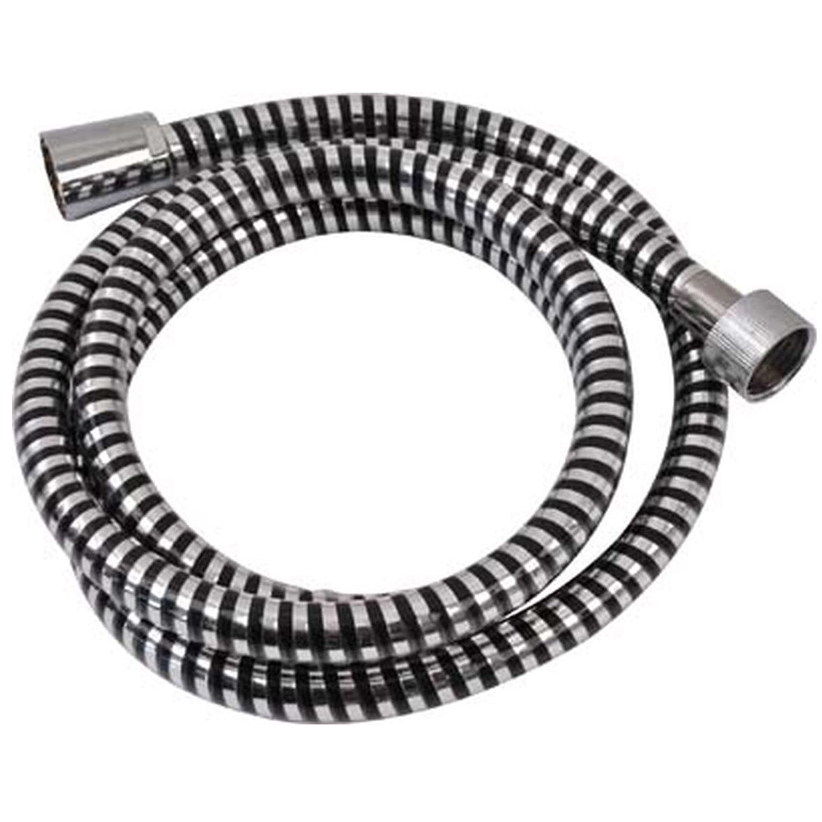 Tubo Flexible PVC 150cm Tendance en color Negro y Plata