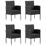 thumbnail of vidaXL 5-tlg. Garten-Essgruppe Poly Rattan Schwarz