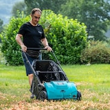 thumbnail of Ramasse feuilles mécanique Grand Bac 100L Largeur 53 cm Balayeuse Aspirateur de feuilles herbe gazon INTEC
