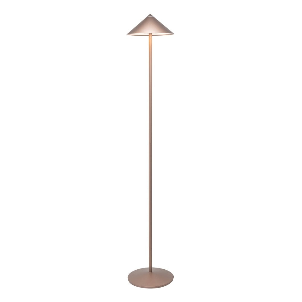 Zafferano Oplaadbare LED-vloerlamp Pina XXL – 6W, IP65, Touch Dimmer, Magnetische kop, Modern Design voor binnen en buiten – Brons