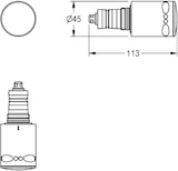 thumbnail of KWC Thermostatsteuereinheit, Griff, Nicht Steigende Spindel, 2000104798