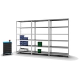 thumbnail of PROREGAL Fachbodenregal Schraubsystem | Grundregal | HxBxT 250x130x60cm | 6 Ebenen | Fachlast 350 kg | Beidseitig nutzbar | Verzinkt