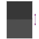thumbnail of vidaXL Verdunkelungsrollo Schwarz 110x130 cm Stoffbreite 105,7 cm