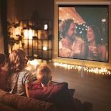 thumbnail of Tela de Projeção Manual de 99 Polegadas Tela de Projeção Portátil Formato 1:1 para Interior e Exterior 178x178 cm Branco