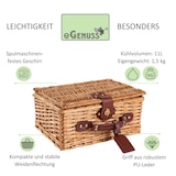 thumbnail of eGenuss Picknickkorb für 2 Personen mit Kühlfach und Zubehör - Grün
