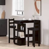thumbnail of vidaXL Bartisch Schwarze Eiche 100 x 48 x 101,5 cm Holzwerkstoff