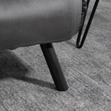 thumbnail of HOMCOM sofá cama de 2 plazas sofá cama plegable con respaldo ajustable de 5 niveles y 2 almohadas acolchadas para oficina dormitorio 102x73x81 cm gris