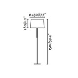 thumbnail of volta, stehlampe mit schwarzem lampenschirm, faro barcelona