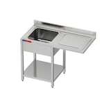 thumbnail of Gasfrit – Lavello sottobanco con 1 vasca e 1 sgocciolatoio,  industriale, in acciaio inox, 1200 x 600 x 850 mm.