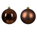 thumbnail of 4 Weihnachtskugeln Kunststoff 10cm klassisch & bruchsicher Christbaumkugeln Weihnachtsbaumkugeln Christbaumschmuck Weihnachtsbaumschmuck Espressobraun
