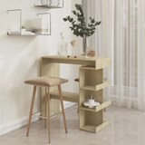 thumbnail of vidaXL Bartisch mit Regal Sonoma-Eiche 100x50x101,5 cm Holzwerkstoff