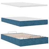 thumbnail of vidaXL Ottoman-Bett mit Matratze Dunkelblau 120x200 cm Samt
