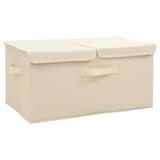 thumbnail of vidaXL Aufbewahrungsboxen 2 Stk. Stoff 50x30x25 cm Creme