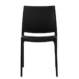 thumbnail of Cadeira de jardim Maya, de plástico preto