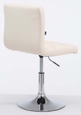 thumbnail of 2er Set Barhocker BANGKO - Kunstleder Creme 44x49x74 cm | Barstuhl Höhenverstellbar Mit Lehne Drehbar Tresenhocker Tresenstuhl Kneipenhocker
