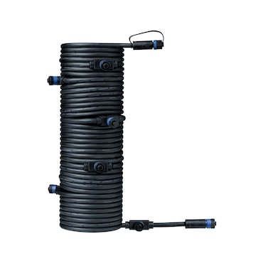 Paulmann Plug & Shine Câble 15m 7 sorties IP68 Noir 93931