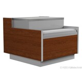 thumbnail of KBS Kassentisch Kubus 600 ohne Seitenteile