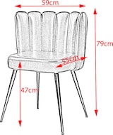 thumbnail of KAWOLA Stuhl JADA Esszimmerstuhl Leder schwarz