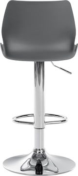 thumbnail of Décoshop26 - Barhocker x1 mit Fußstütze höhenverstellbar drehbar aus grauem PVC Kunststoff und Metall 10_0004905