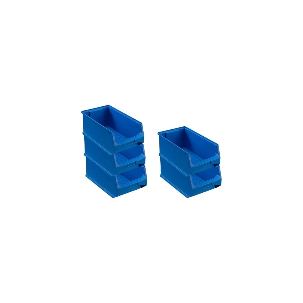 PROREGAL 5x Blaue Sichtlagerbox 4.0 | HxBxT 15x20x35cm | 7,2 Liter | Sichtlagerbehälter, Sichtlagerkasten, Sichtlagerkastensortiment
