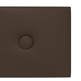 thumbnail of vidaXL Wandkopfteilen 12 pcs Braun 60 x 15 cm Kunstleder